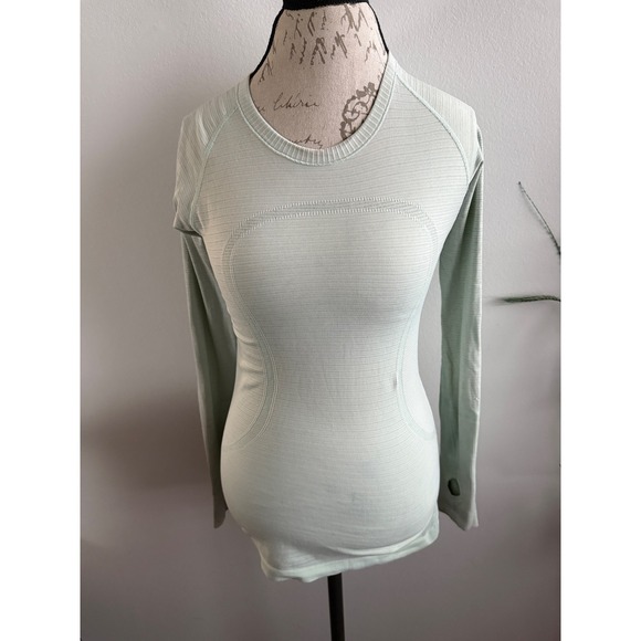 Lululemon Swiftly Tech Long Sleeve Shirt Top Women's Athletic Running flaw - Picture 1 of 8